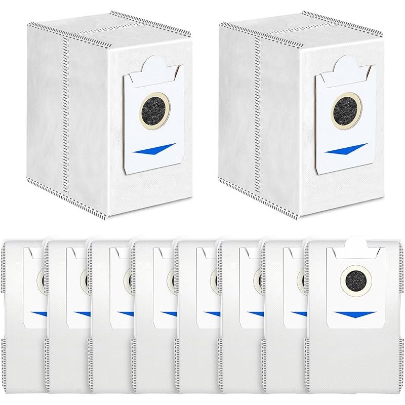 Forehill 10er-pack Staubsaugerbeutel Für Ecovacs T30s / T30s Pro / X5 Omni / Deebot X2 Omni, Antibakteriell, 10 Ersatzbeutel, Hohes Fassungsvermögen (3 L)