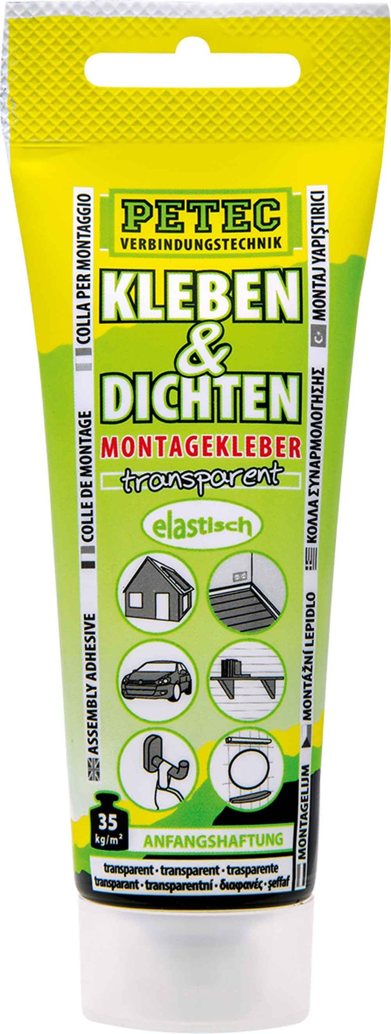 Petec Kleben & Dichten Montagekleber Transparent 80 Ml