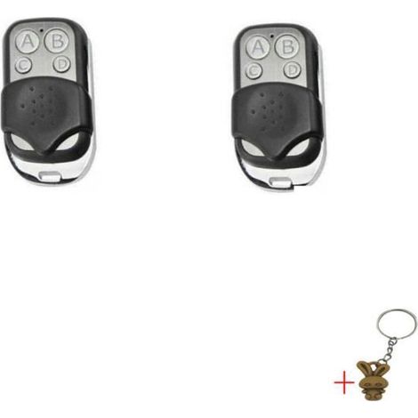 Lot De 2 Télécommande Universelle De Portail, Garage +cadeau Porte-clés