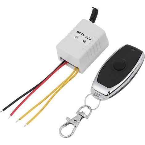 Dc 4v 5v 6v 7.4v 9v 12v Télécommande De Relais Sans Fil Un Interrupteur À Clé Récepteur + Émetteur Pour Lumières Ventilateur-ywey