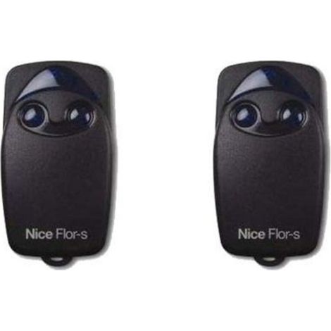 Pack De 2 Télécommandes Nice Flo2r-s Pour Portail Et Porte De Garage