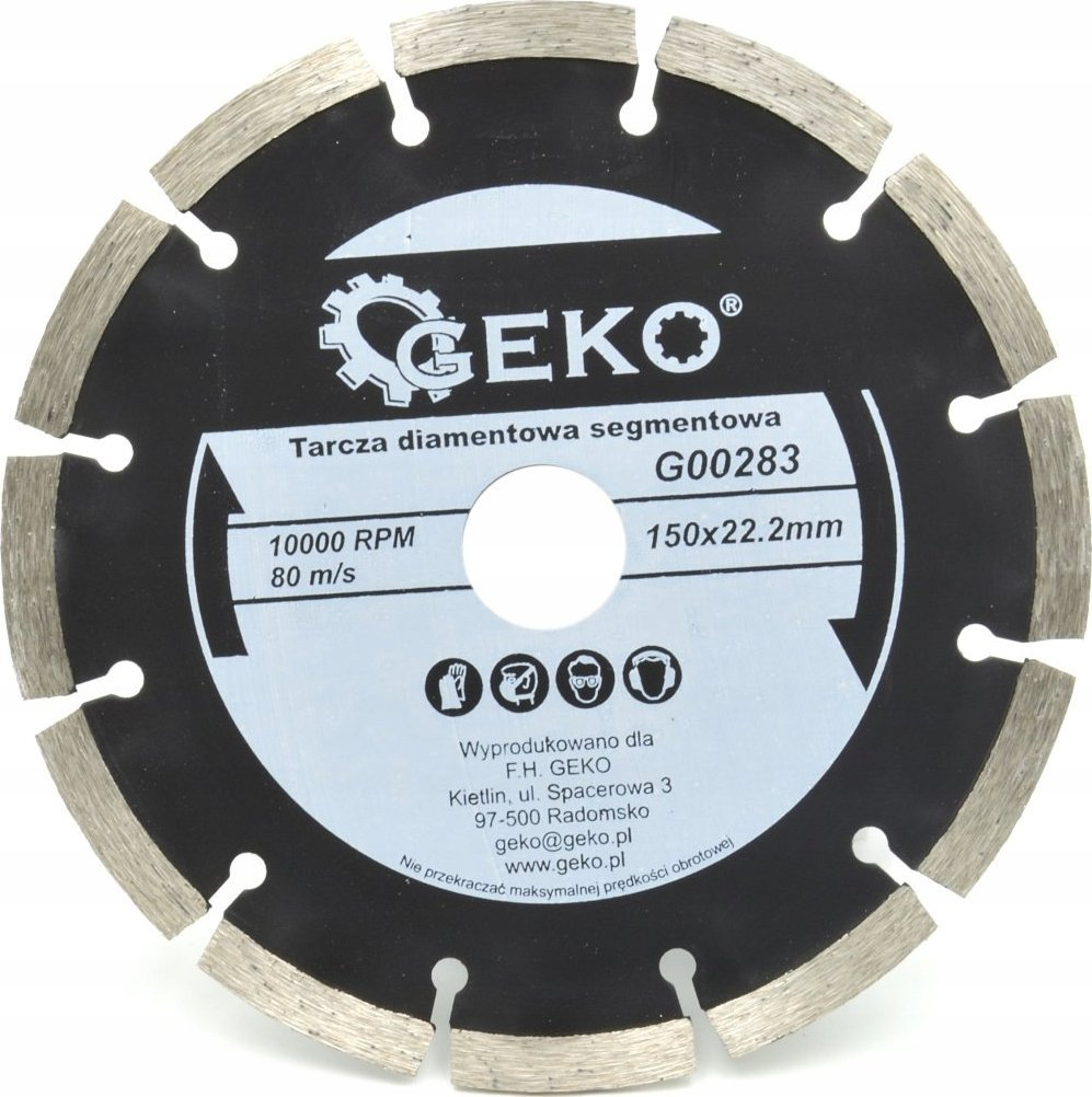 Diamantscheibe Geko G00283 150 Mm 22.2 Mm