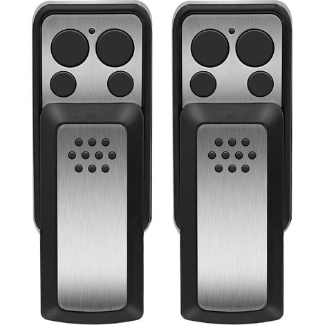 2 Télécommande Portail Rolling Code 50m Compatible Avidsen Pour Garage