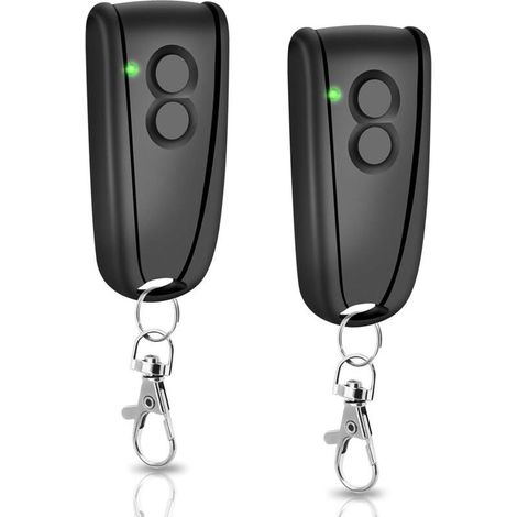 Bardusch 433,92 Mhz Telecommande Porte Garage, 2 Boutons Telecommande Portail, Compatible Avec Ecostar Rsc2, Rse2 Telecommande, Compatible Avec Liftronic 500, 700, 800 Porte De Garage(2 Piece)