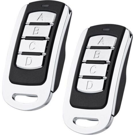 Bardusch-lot De 2 Ouvre-porte De Garage 250-868 Mhz Pour Émetteur Portatif Hörmann Hsm4 Hse4 Se2 Hsm4 Compatible Avec L'Émetteur Manuel Marantec Digital D302 D304 D384 Compatible Avec L'Émetteur Manue