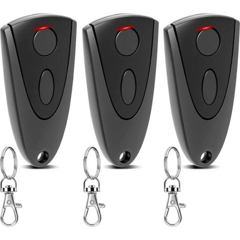 Lot De 3 Émetteurs Portatifs Pour Porte De Garage Novoferm - 433,92 Mhz - Télécommande 2 Canaux - Pour Novotron 502/504/512/514