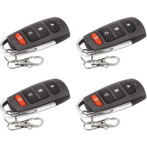Green Mobility-télécommande De Porte 433 Mhz, Télécommande De Porte De Garage Clone De Réplicateur Sans Fil 433,92 Mhz (4 Pièces)