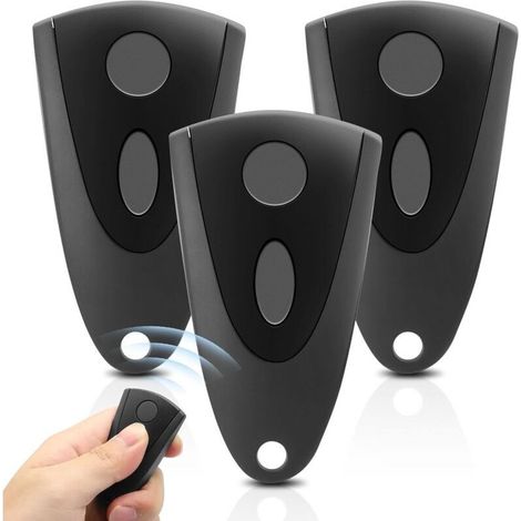 Bardusch 3pcs Telecommande Portail Pour Novoferm, Télécommande D'Ouverture De Porte 433,92mhz 2 Canaux, Télécommande De Porte De Garage Pour Novotron 502/504/512/514(contient 3 Piles Supplémentaires)