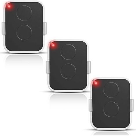 Telecommande Universelle Portail433,92 Mhz 3pcs Inti Era Télécommande Pour On2e, 2 Canaux Télécommande Pour Portail, Code Tournant Sécurisé, Compatible Récepteurs Automatisés, Noir/blanc