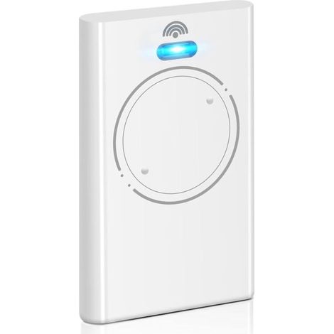 Bardusch Télécommande Pour Ouvre-porte De Garage 868 Mhz Compatible Avec Xt2 868 Slh Lr, 2 Canaux, Blanc