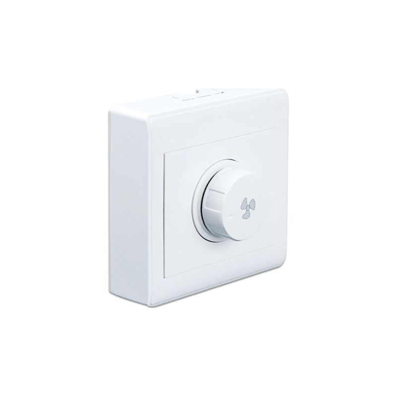 Qorva 220v Schaltnetzteil – Deckenventilator Mit Variabler Drehzahl – Drehzahlregelung – Wandschalter – Elektronischer Dimmer – Mechanischer Drehschalter