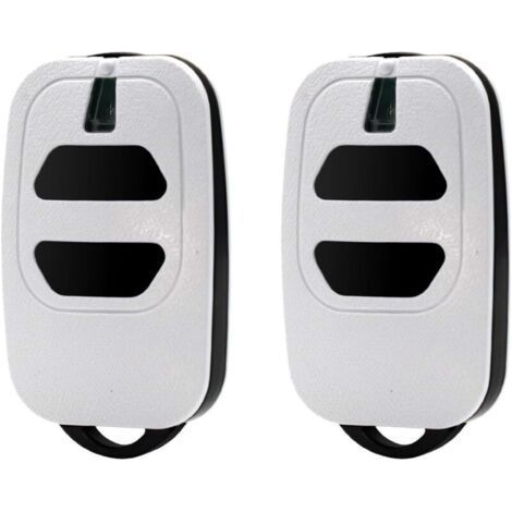 Soavoa Télécommande Universelle 433,92 Mhz Pour Portail Et Garage, Compatible Dea Mio Genie Bip, Lot De 2, Boîtier Abs Robuste