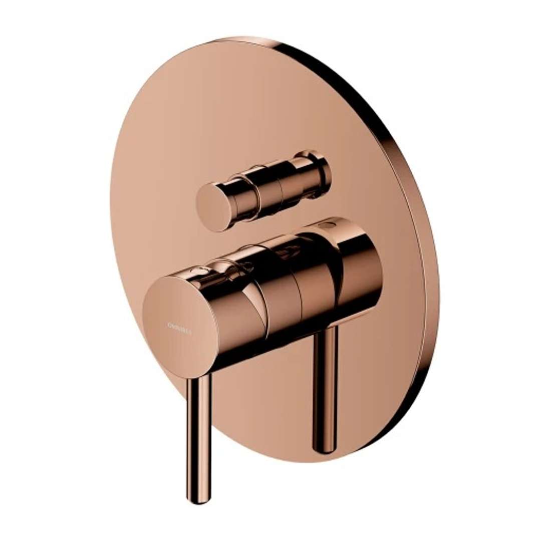Omnires Y - Unterputzarmatur Für 2 Verbraucher, Mit Einbaukörper, Kupfer Y1235cp