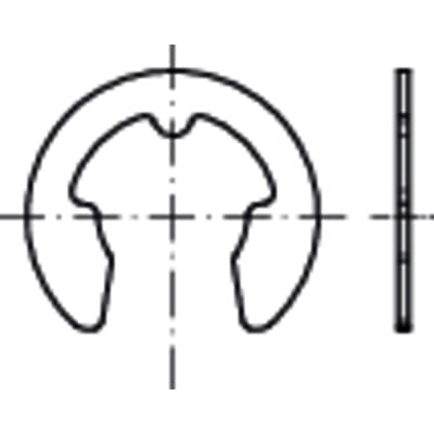 Sicherungsscheiben für Wellen, DIN 6799 Federstahl galvanisch verzinkt 3,2mm