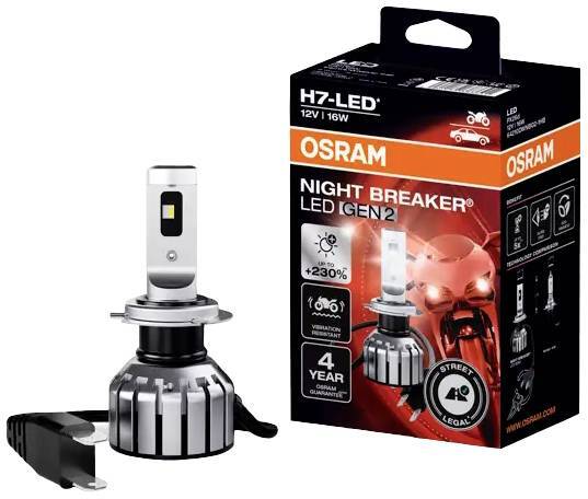 [neuwertig] B-ware Osram 64210dwnbg2 Led Leuchtmittel Night Breaker Led H7 16 W 12 V Leuchte Lampe