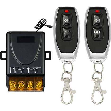 Enowelir Télécommande Sans Fil Pour Moteur De Pompe Électrique Triphasé Haute Puissance 30a Télécommande Unidirectionnelle Pouvant Pénétrer Dans Le Mur-2pcs