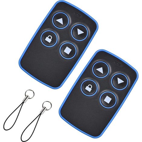 Enowelir 2pcs Telecommande Universelle Portail Télécommande Copieuse Porte Garage Bip Universel Rolling Code Badge Duplicateur Télécommandes Copieur 4 En 1 Parking D'Ouverture Multifréquence De 300 À