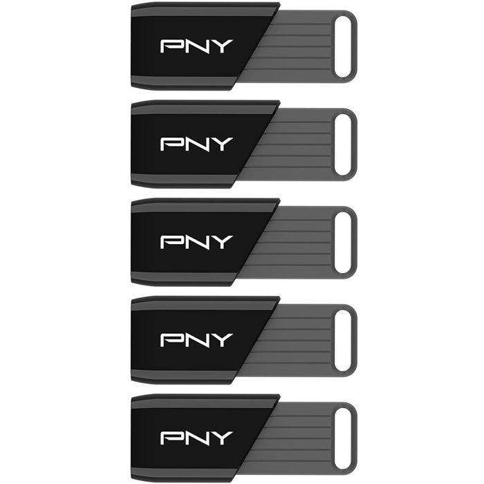 Pack Of 5 Usb 3.2 Flash Drives - Pny - Attaché X - 32 Gb - Up To 130 Mb/s