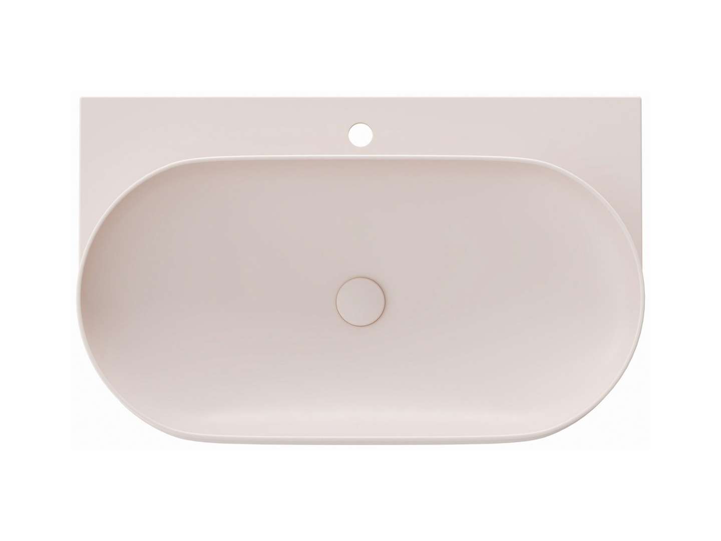Ravak Yard - Waschtisch 81x50 Cm, Ohne Überlauf, Hahnloch, Alabaster Pink Xjx0g280000