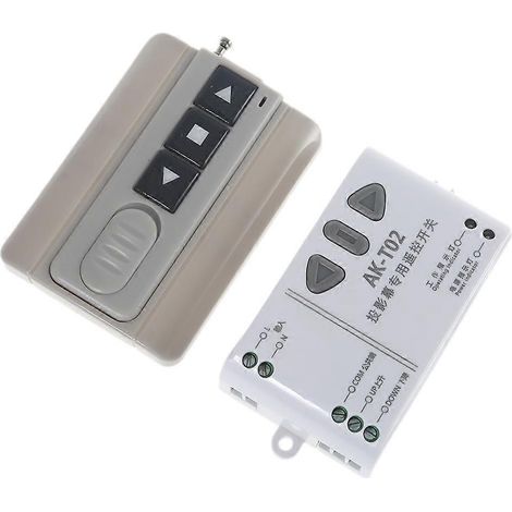 Télécommande Rf 433mhz Avec Récepteur Relais 220v Pour Porte De Garage