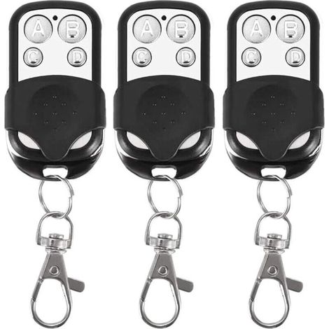 Lot De 3 Tlcommandes Universelles, Code Fixe, Avec Frquence De 433,92 Mhz, Pour Portail Automatique