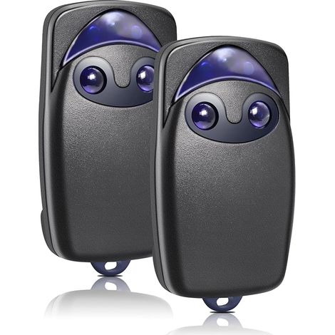 2pcs 433mhztelecommande Portail Compatible Avec Flo2r-s,2 Canaux Télécommande Porte De Garage Pour Floxir Floxr Flox2r Oxi Ox2, Pour Porte De Garage