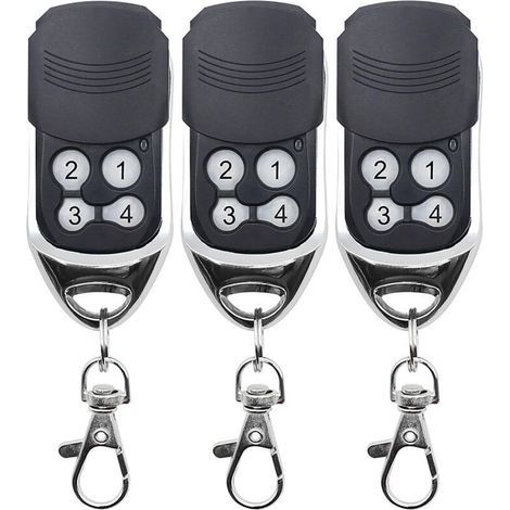 Télécommande Universelle 433 Mhz Pour Portails, Télécommande De Remplacement Pour Portes De Garage, Copie Parfaite, Code Fixe, Code Tournant, Compatible Avec Les Télécommandes Doorhan Et Motorlin, Lot