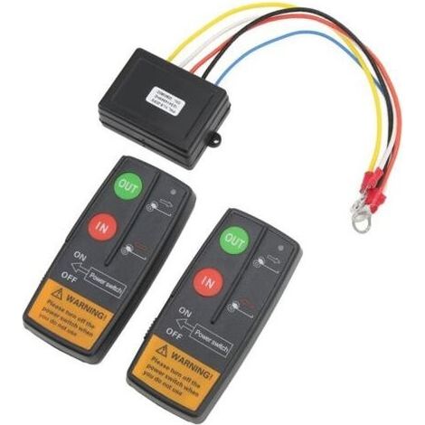 Kit De Télécommande De Treuil Sans Fil De Récupération 12 V 24 V Pour Camion Atv Suv Contrôleur De Commutateur De Combiné 75ft Ensemble De Commutateur De Télécommande Sans