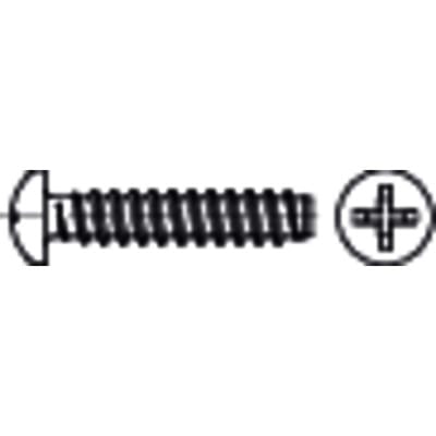 Linsenkopf-Blechschraube Kreuzschlitz ISO 7049 Stahl F-H galZn 2,9x 16