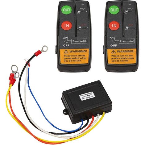 Console De Commande À Distance Sans Fil Pour Treuil Automobile 24 V 50 Pi