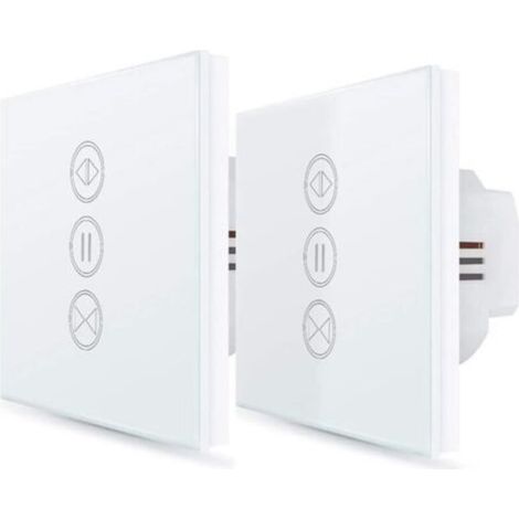 Interrupteur Volet Roulant Wifi 2-pack Avec Contrôle Vocal Alexa Google Et Régulation Ouverture