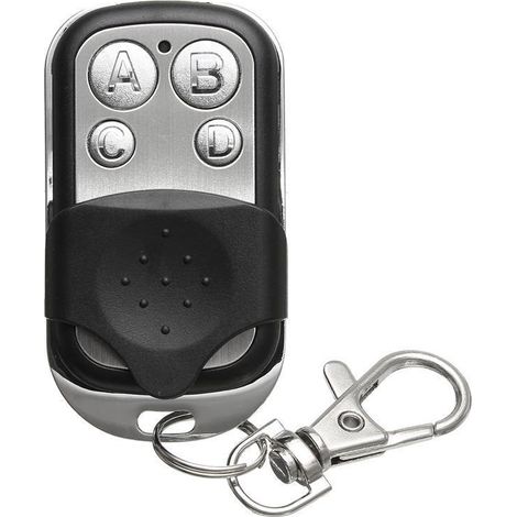 Télécommande De Porte De Garage Métallique 4 Boutons 433 Mhz Avec Copie De Code Tournant