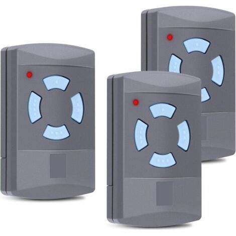 Télécommande De Garage 3 Pièces Sdre Hsm4, 868 Mhz, Avec 4 Boutons Bleus, Compatible En Remplacement Des Émetteurs Hörmann 868 Mhz Hs4, Hsm2, Hsp4 868, Hs1 868, Tubauto Hsm4 868 Et Tubauto Hs4 868
