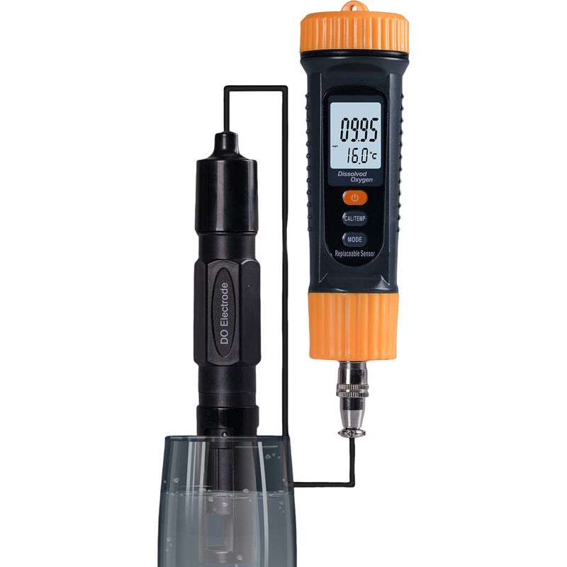 Professionelles, Tragbares Oximeter Mit Atc, Testkit Für Gelösten Sauerstoff 0,0–20,0 Mg/l Für Aquarium, Teich Und Schwimmbad