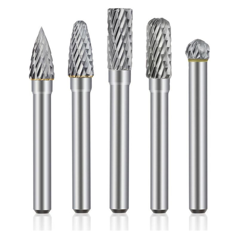 Doppelt Verzahnte Rotationsfräser Aus Wolframkarbid, 8 Mm, 6,35 Mm (1/4 Zoll) Schaft, Für Schleifmaschinen.