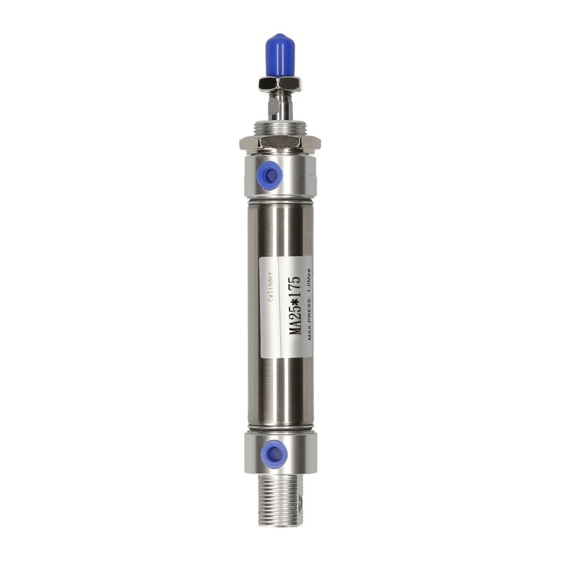 Mini-doppelwirkungs-pneumatikzylinder, Einzelkolben, 25 Mm Bohrung, 175 Mm Hub, Edelstahl