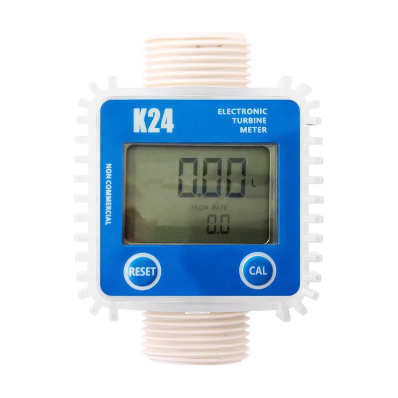 Digitaler Turbinen-durchflussmesser Irovami K24, Für Diesel, Kraftstoffe, Chemikalien, Wasser, Genauigkeit ±1 %, Einheiten Ltr/gal/pt/qt