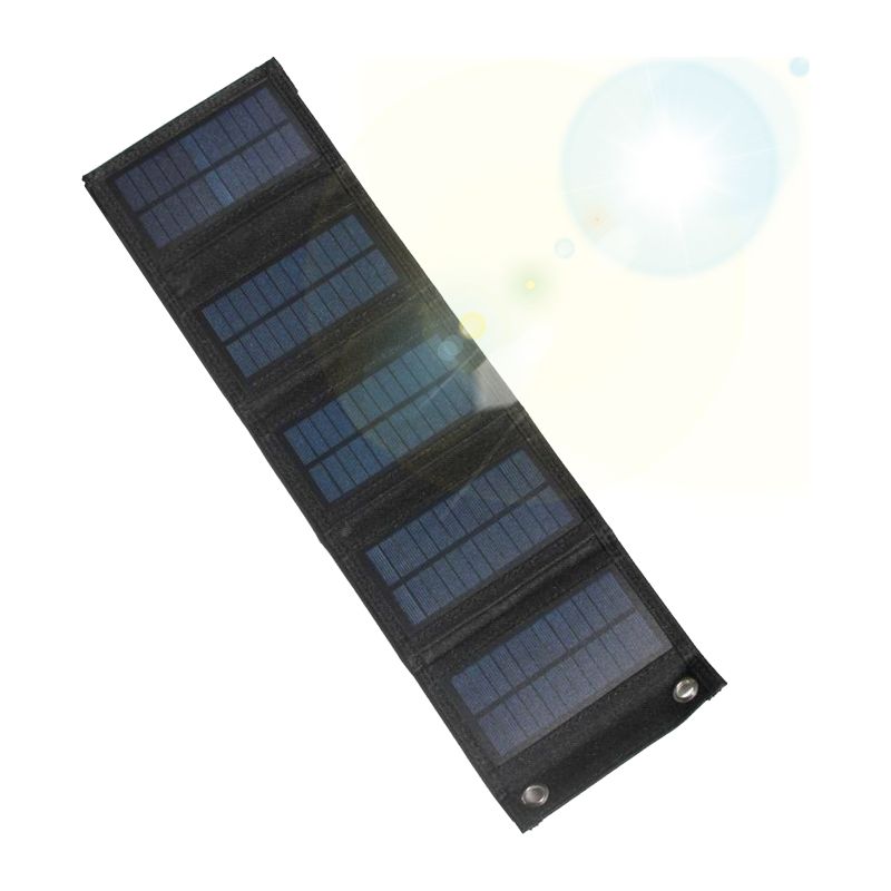 Faltbares 7,5-w-5-v-usb-solarladegerät – Wasserdichtes, Tragbares Solarpanel – Für Handy, Tablet, Laptop – Camping, Wandern, Reisen