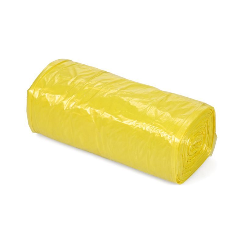 Extra Starke Müllsäcke 45×50 Cm – 5 Rollen (100 Säcke), Umweltfreundliches Pe, Schwarz/gelb