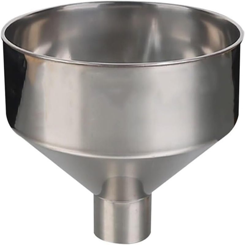 Küchentrichter Aus Edelstahl 304, Großer Durchmesser (15 Cm), Für Flüssigkeiten Und Trockene Lebensmittel, Schnelles Abtropfen, Wiederverwendbar