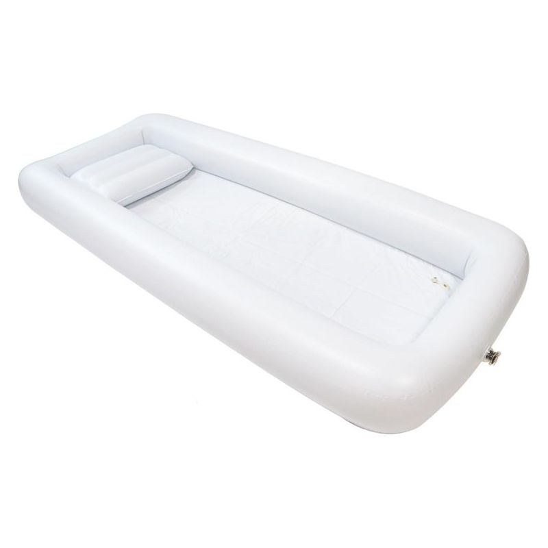 Faltbare Aufblasbare Badewanne, Nachttisch, Tragbares Waschbecken, Luftkissen, Reinigungsset, Große Dusche Für Ältere, Behinderte Und Bettlägerige Erwachsene