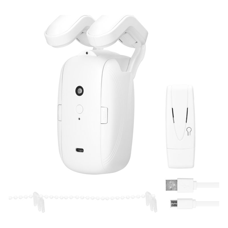 Tuya Wlan-fähiger Intelligenter Vorhangmotor, Kabelloser Elektroroboter, Google-sprachsteuerung, 4000-mah-akku, Lichtsensor-timer-app