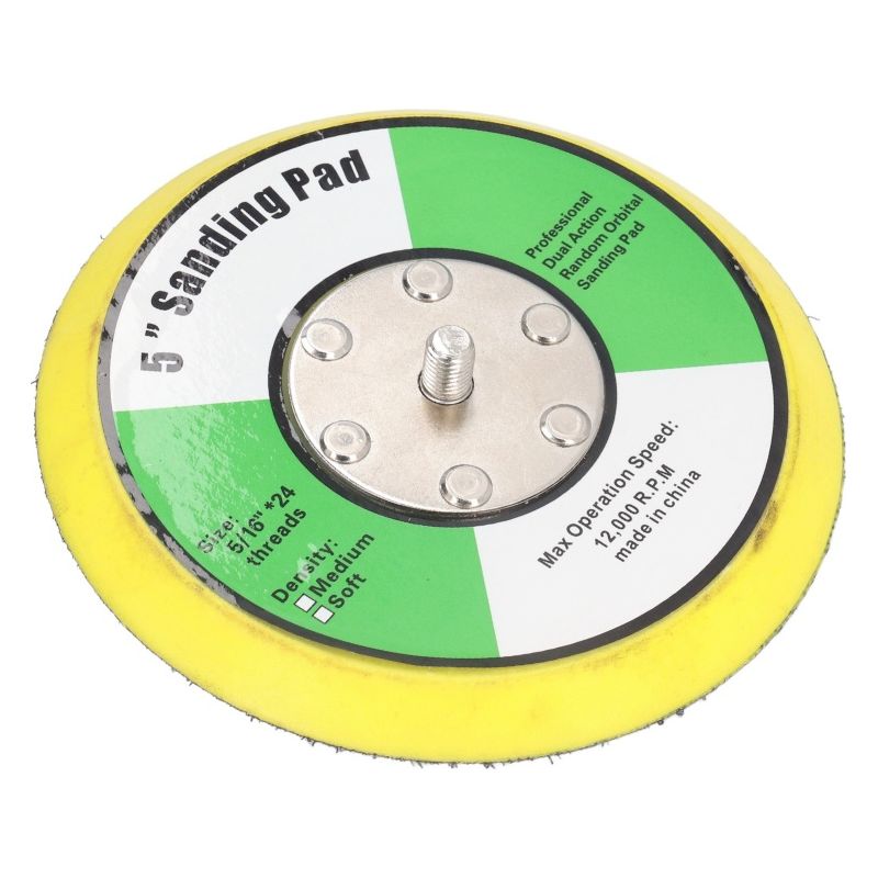 Irovami 5-zoll-klett-stützteller – 5/16 X 24, Pu, 12000 U/min – Ideal Zum Schleifen, Polieren, Für Holz- Und Karosseriearbeiten