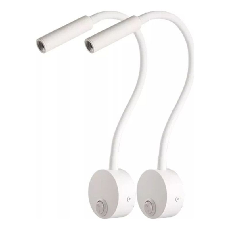 Irovami 3w Led-wandleuchten, 2er-set – 360° Flexibler Schwanenhals, Modernes Design, Usb-anschluss – Ideal Zum Lesen, Malen, Für Schlafzimmer Und Hotels