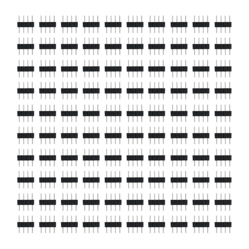 Packung Mit 100 4-poligen Steckern Für Rgb-led-streifen – Schwarz, Einfache Verbindung Für Diy-projekte