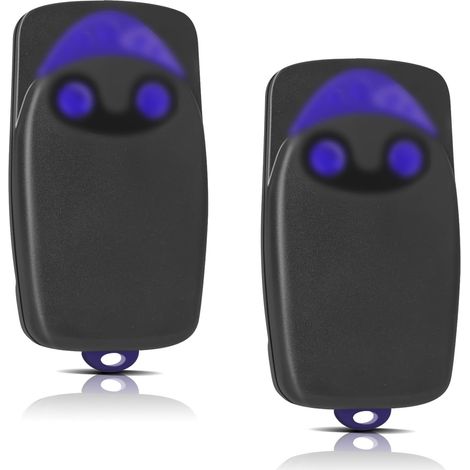2 Pièces Remplacement Pour Télécommande Nice, Télécommande Portail 433,92 Mhz 2 Canaux, Compatible Avec Flo1r-s, Flo2r-s, Flo4r-s