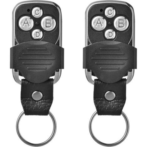 Télecommande, Électrique À Distance, Pour Porte De Garage Télécommande Universelle 270-433.92mhz Avec 4 Boutons Dupliquées(2 Pcs)