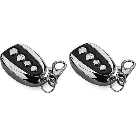 Lot De 2 Télécommandes Universelles 433,92 Mhz Pour Portes De Garage Et Portails
