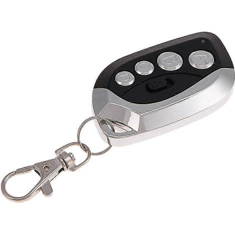 Réplicateur De Télécommande Universel Étanche 433,92 Mhz, Porte-clés De Remplacement Pour Télécommande De Porte De Garage Électrique (noir)