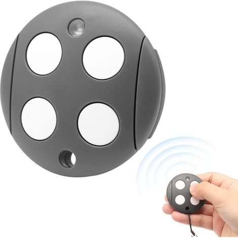 Télécommande Portail 4 Canaux - Lot De 1 - Fréquence 433,92 Mhz - Code Évolutif - Compatible Mhouse Gtx4
